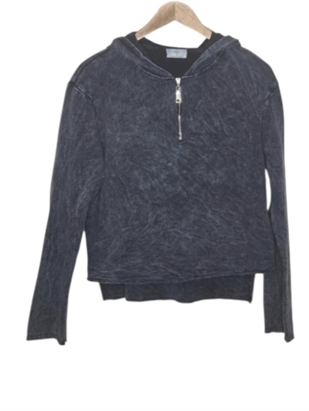 Anthropologie t. la Acid Washed Pullover Hooded Sweatshirt